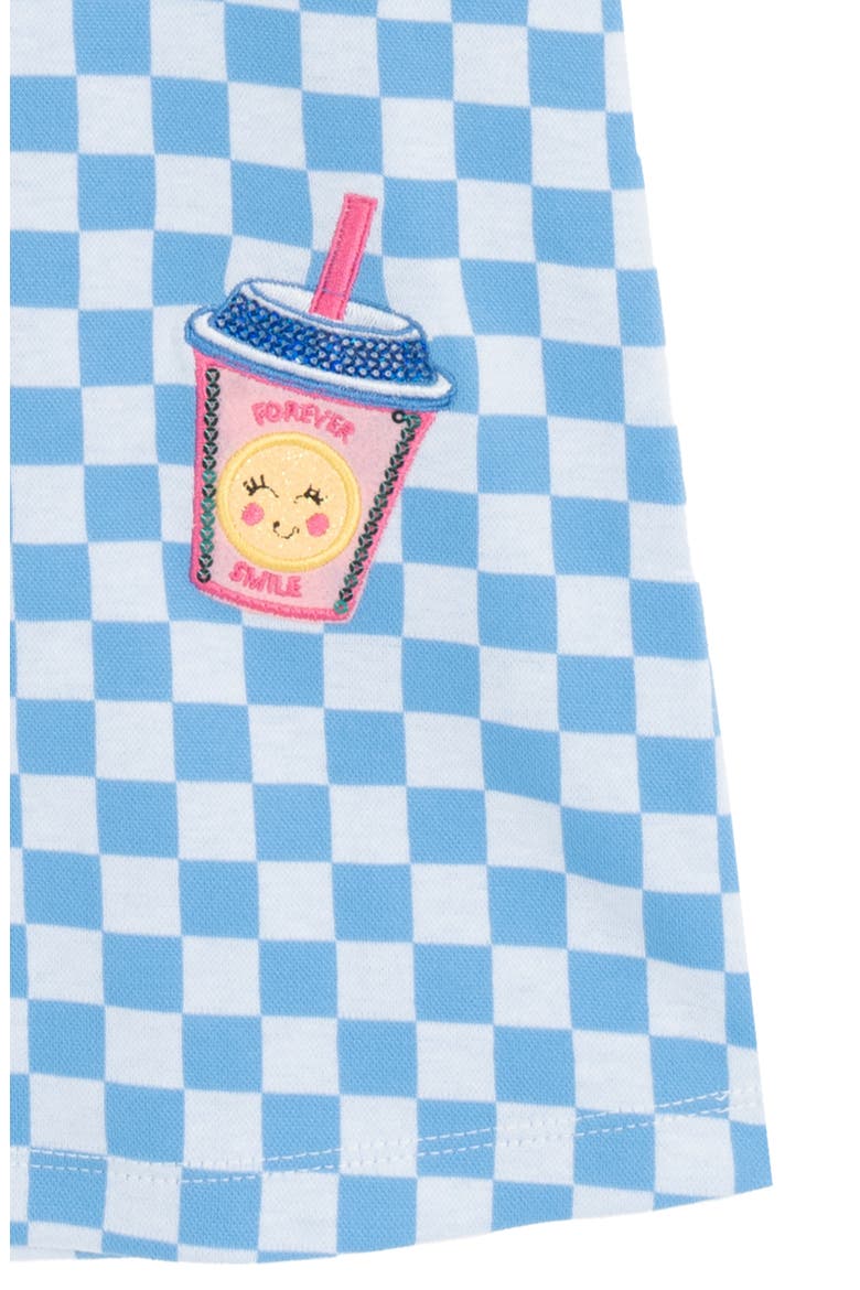 Kids' Patchwork Check Jumper & T-Shirt Set, Alternate, color, LIGHT BLUE