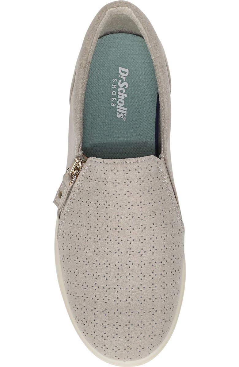 Dr. Scholl's Madison Side Zip Slip-On Sneaker, Alternate, color, Oyster Grey Fabric
