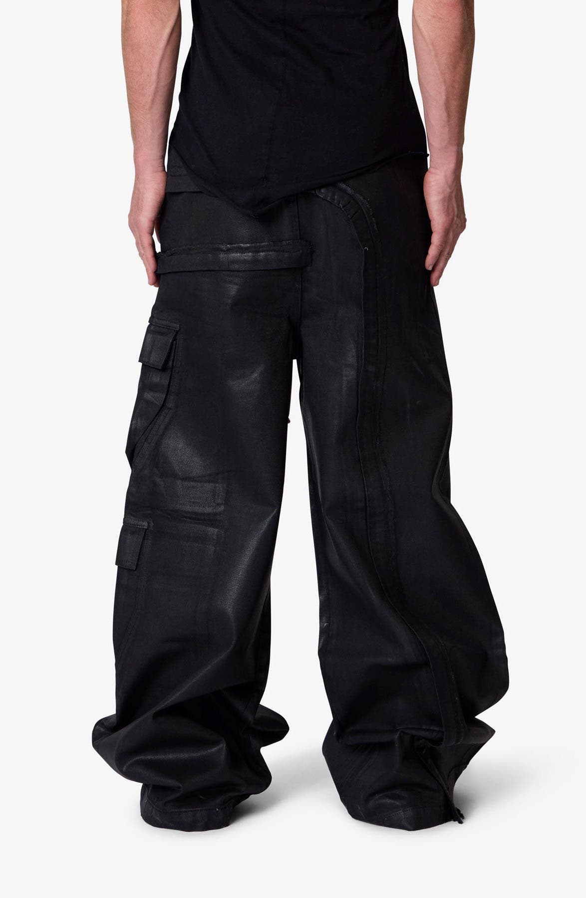 Rave Waxed Oversize Cargo Pocket Pants - image 2