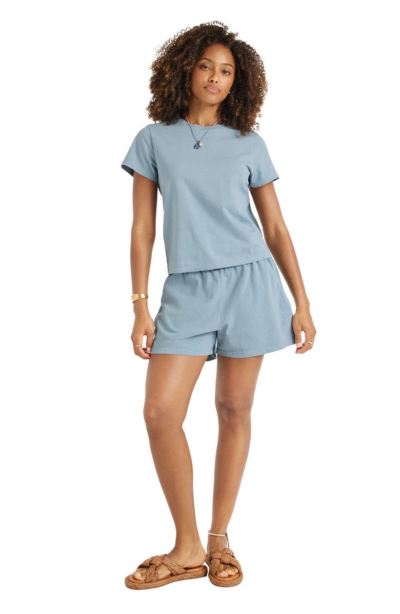 Vitamin A<sup>®</sup> Coast Fitted Cotton T-Shirt, Alternate, color, Dusk Blue