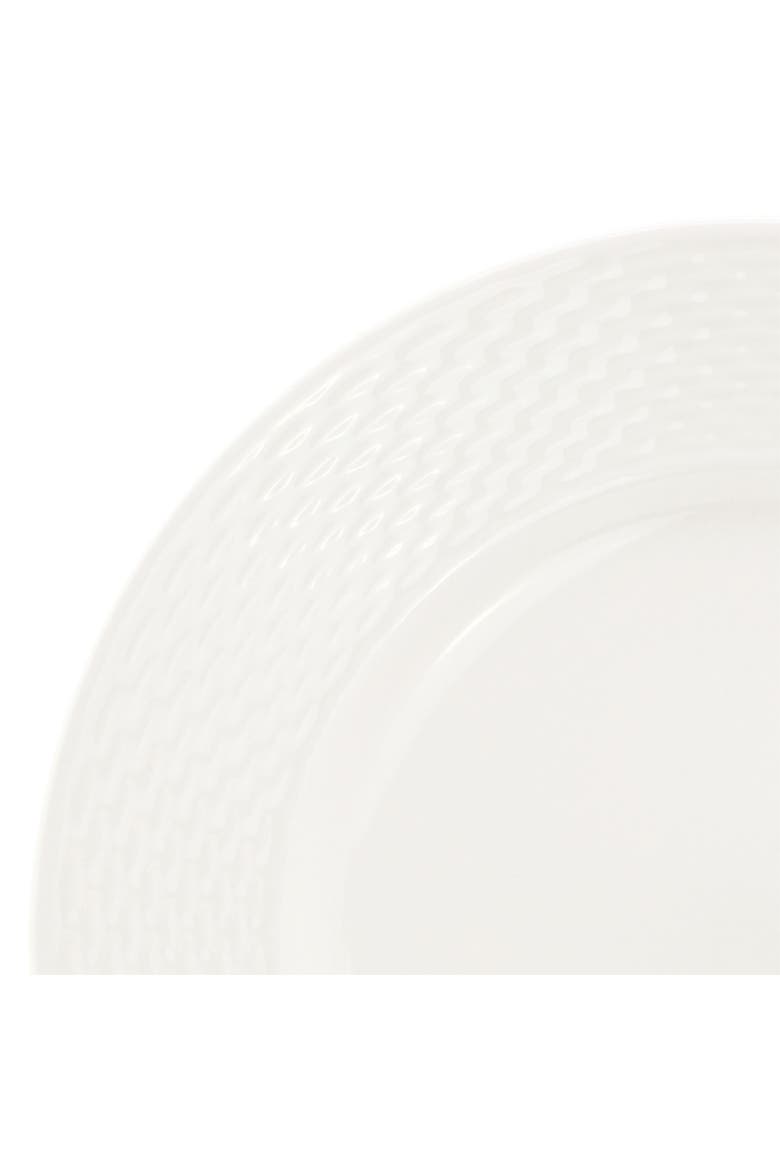 Ophelia 6 Piece Stoneware Dinner Plate Set in White, Alternate, color, White