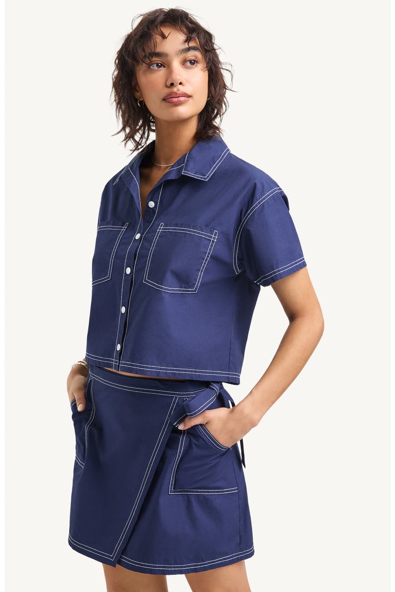 Ashley Cover-Up Wrap Skirt, Alternate, color, MIDNIGHT