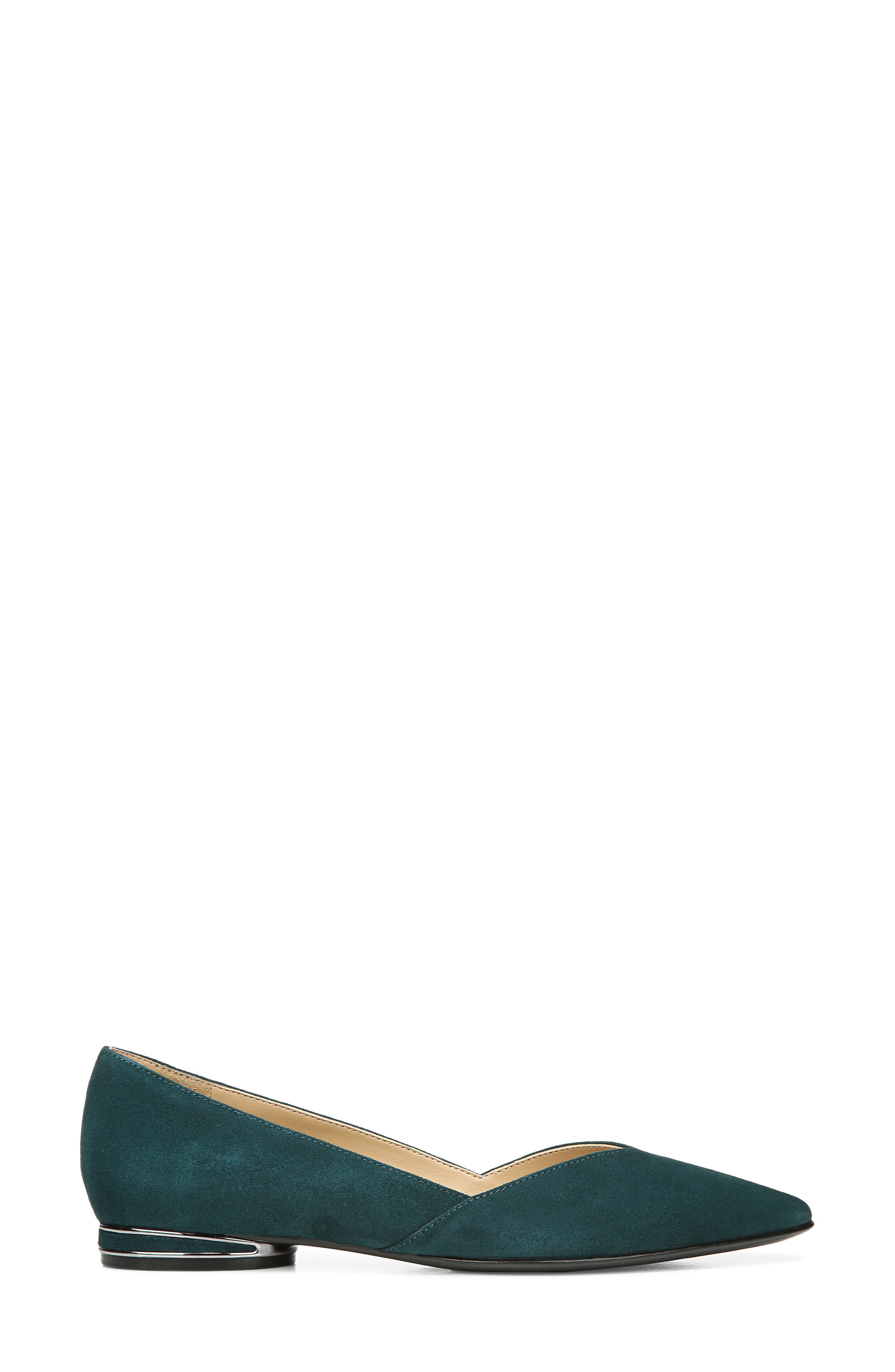 Havana Pointed Toe Flat, Alternate, color, KING FISHER LEATHER