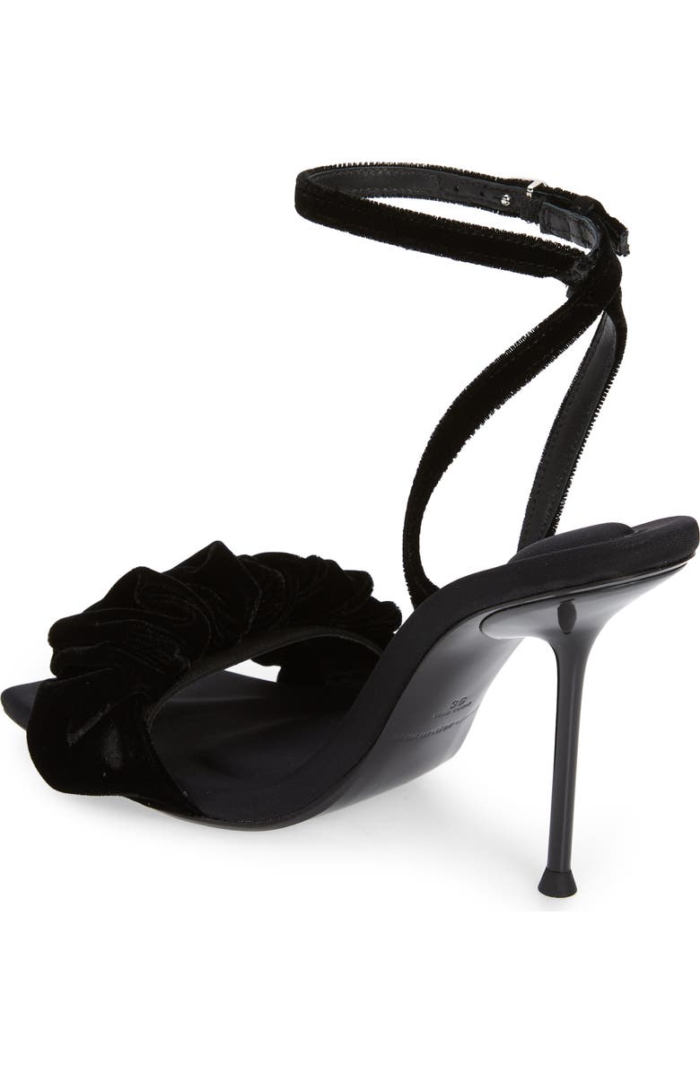 Alexander Wang Julie Scrunchie Strap Velvet Sandal, Alternate, color,