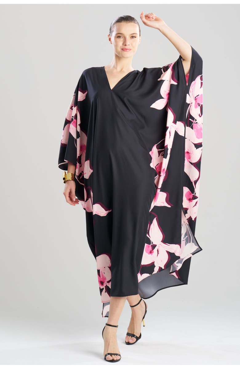 Natori Orchida Caftan, Main, color, Black