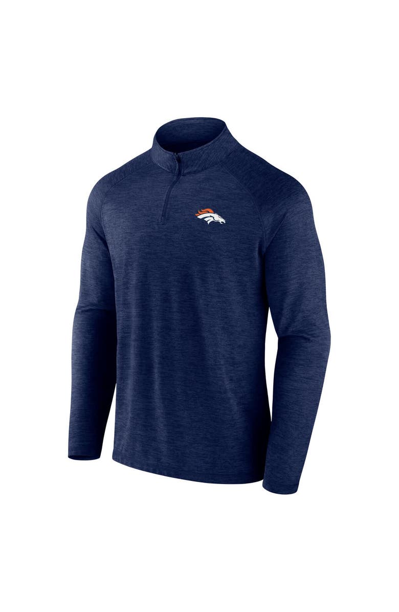 FANATICS Men's Fanatics Navy Denver Broncos Head-to-Head Raglan Quarter-Zip Jacket, Alternate, color, Navy