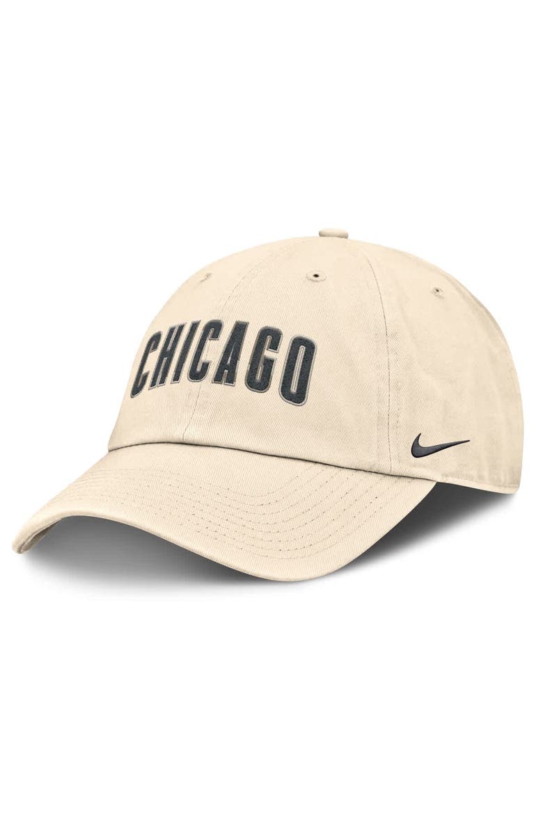 Nike Men's Nike Natural Chicago Cubs Camo Pack Club Adjustable Hat, Main, color, Natural