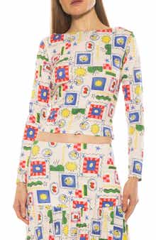 Alexia Admor Dahlia Boat Neck Top