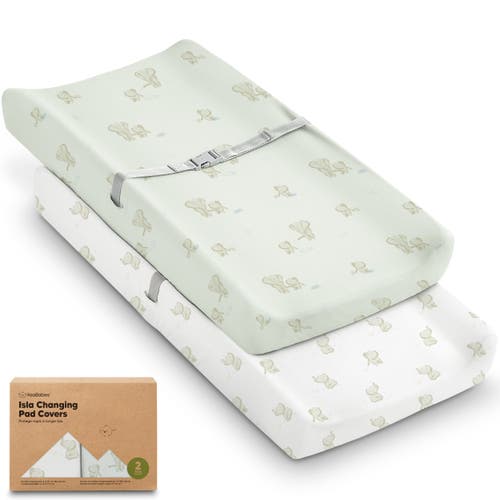Keababies 2-pack Isla Changing Pad Covers In Elly