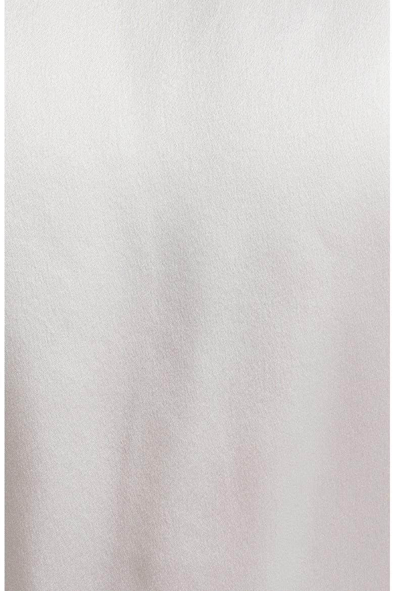 Pleated Sleeveless Silk Satin Top, Alternate, color, 75 PEARL GREY