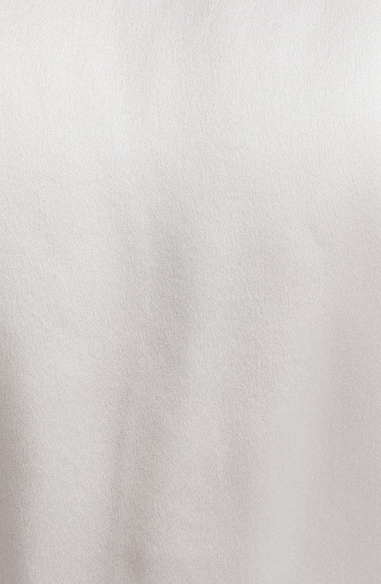 Eleventy Pleated Sleeveless Silk Satin Top, Alternate, color, 