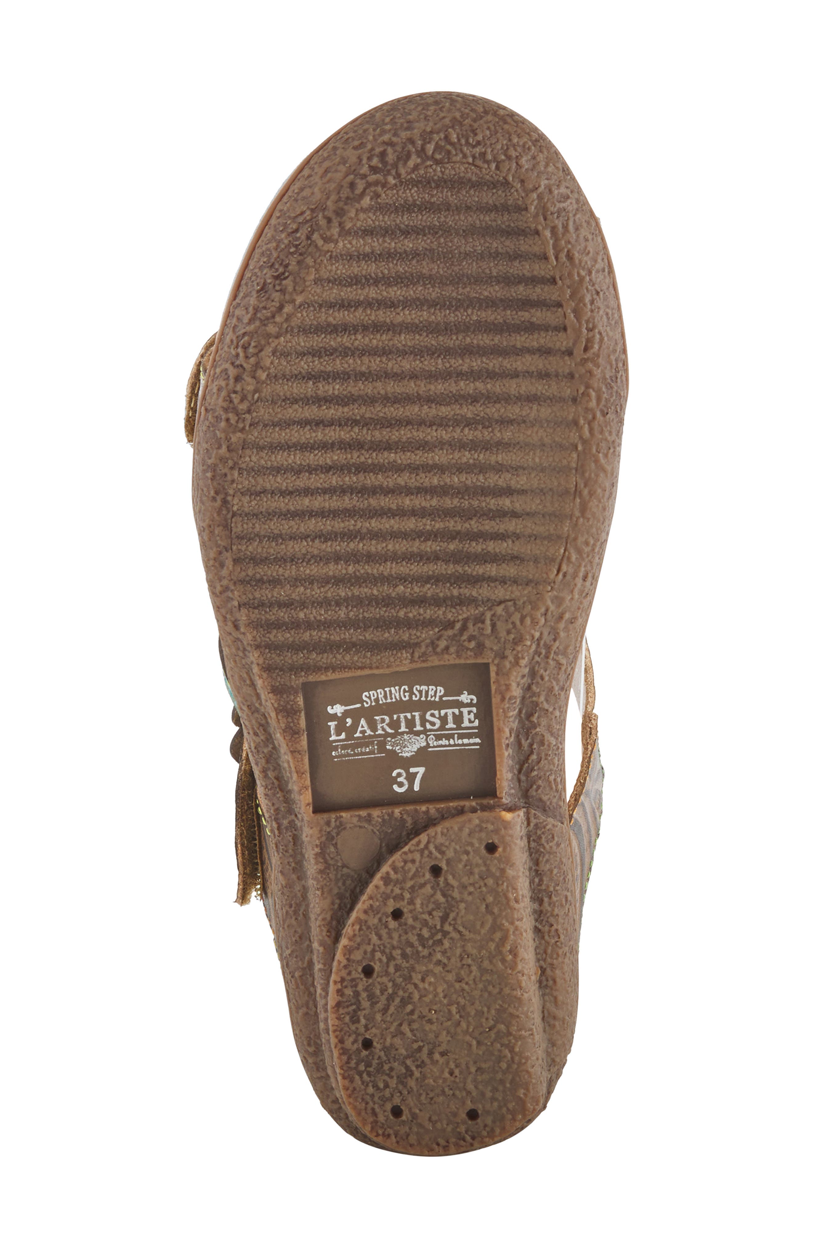L'Artiste by Spring Step Aymee Wedge Slide Sandal, Alternate, color, Taupe Multi