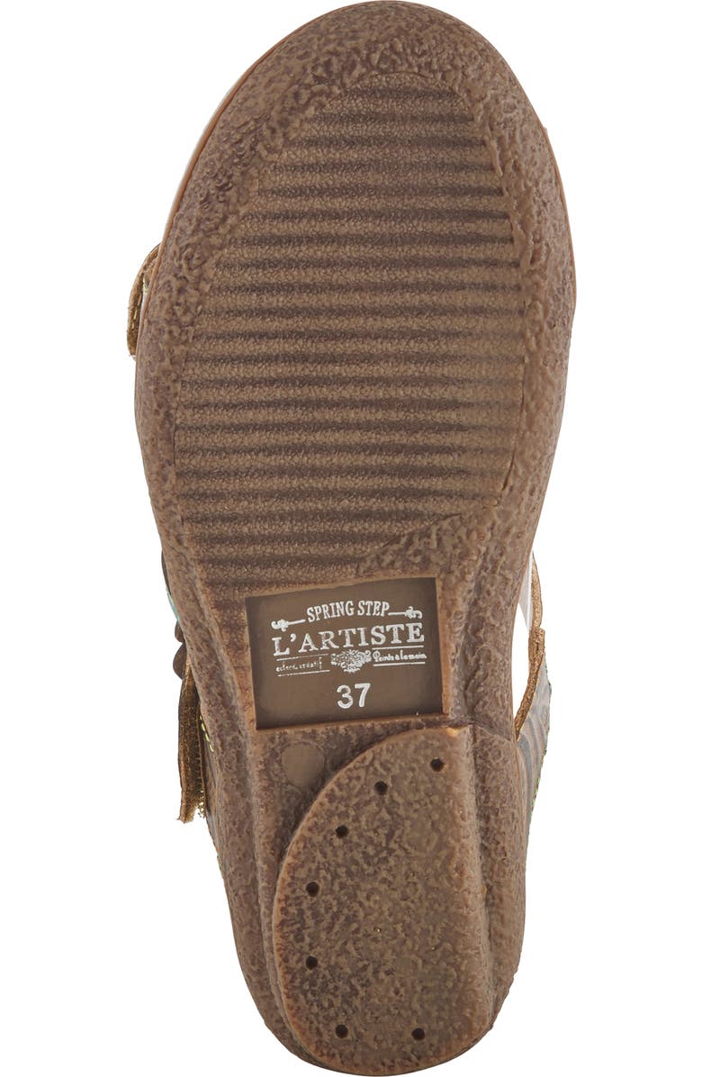 L'Artiste by Spring Step Aymee Wedge Slide Sandal, Alternate, color, Taupe Multi