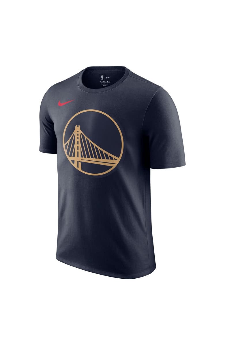 Nike Men's Nike Navy Golden State Warriors 2024/25 City Edition Essential Logo T-Shirt, Alternate, color, 
