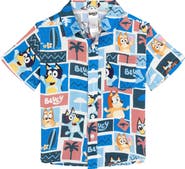 BLUEY Hawaiian Short Sleeve Button Down Shirt