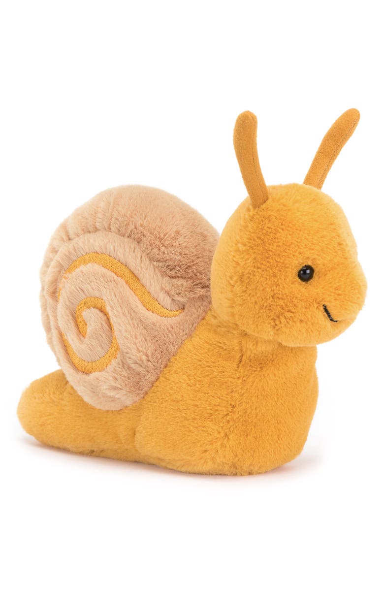 Jellycat Sandy Snail Stuffed Animal, Main, color, 