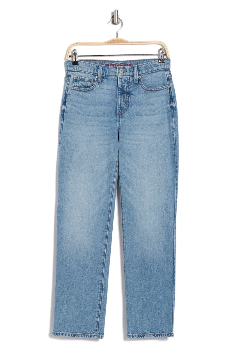 Lucky Brand Zoe High Waist Straight Leg Jeans, Alternate, color, D018 - Tell Me Why