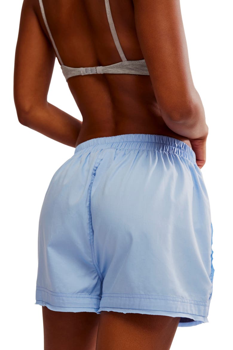 Intimately FP Day to Day Solid Boxer Shorts, Alternate, color, PLACID BLUE