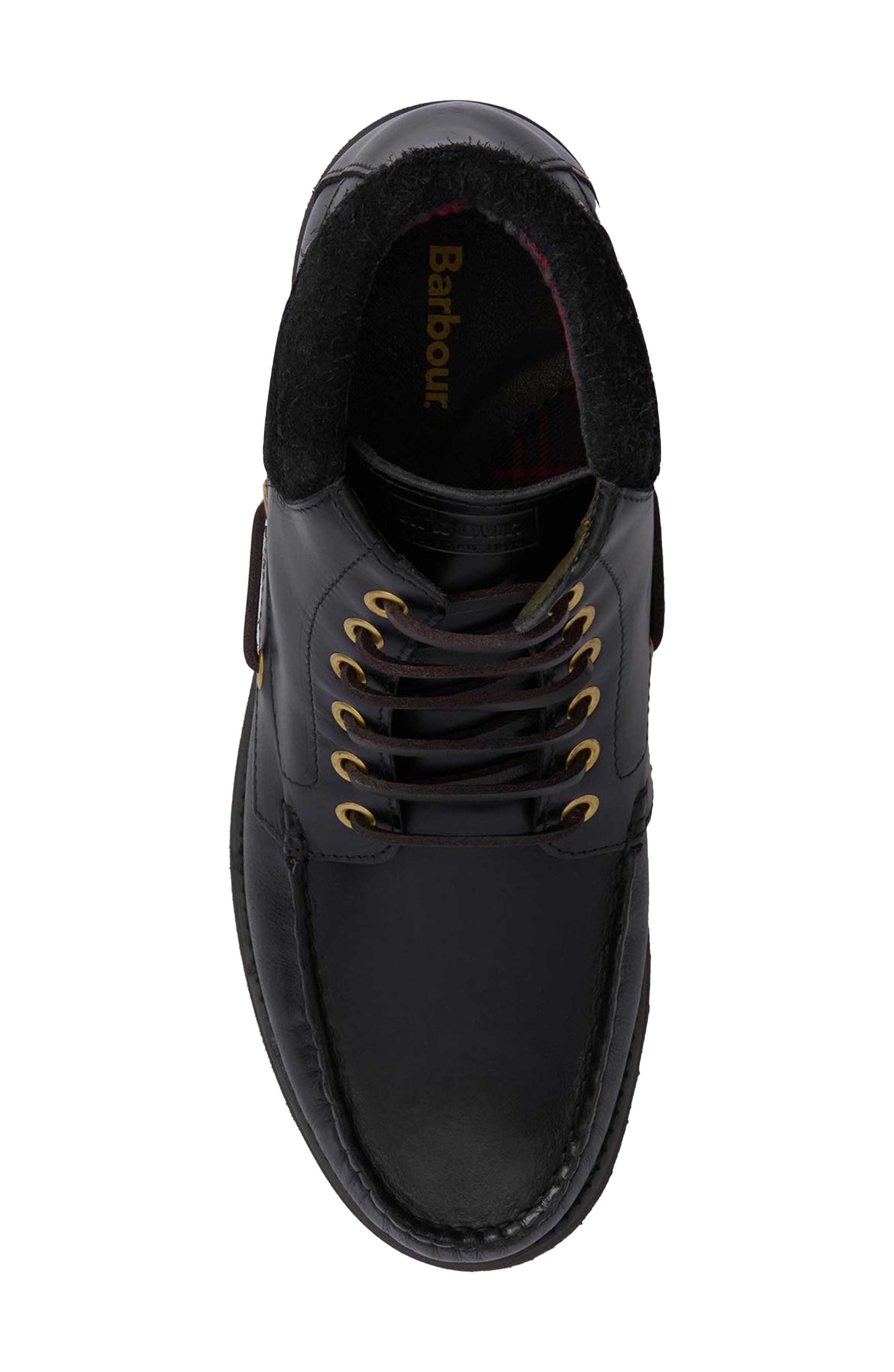 Barbour Tiller Moc Toe Boot, Alternate, color, Black