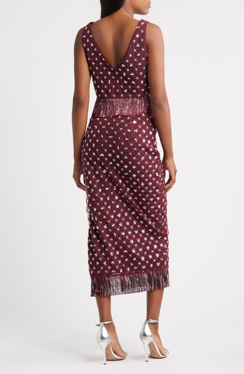 Saylor Embellished Fringe Crop Top
Midi Skirt Set, Alternate, color, Rumba Red