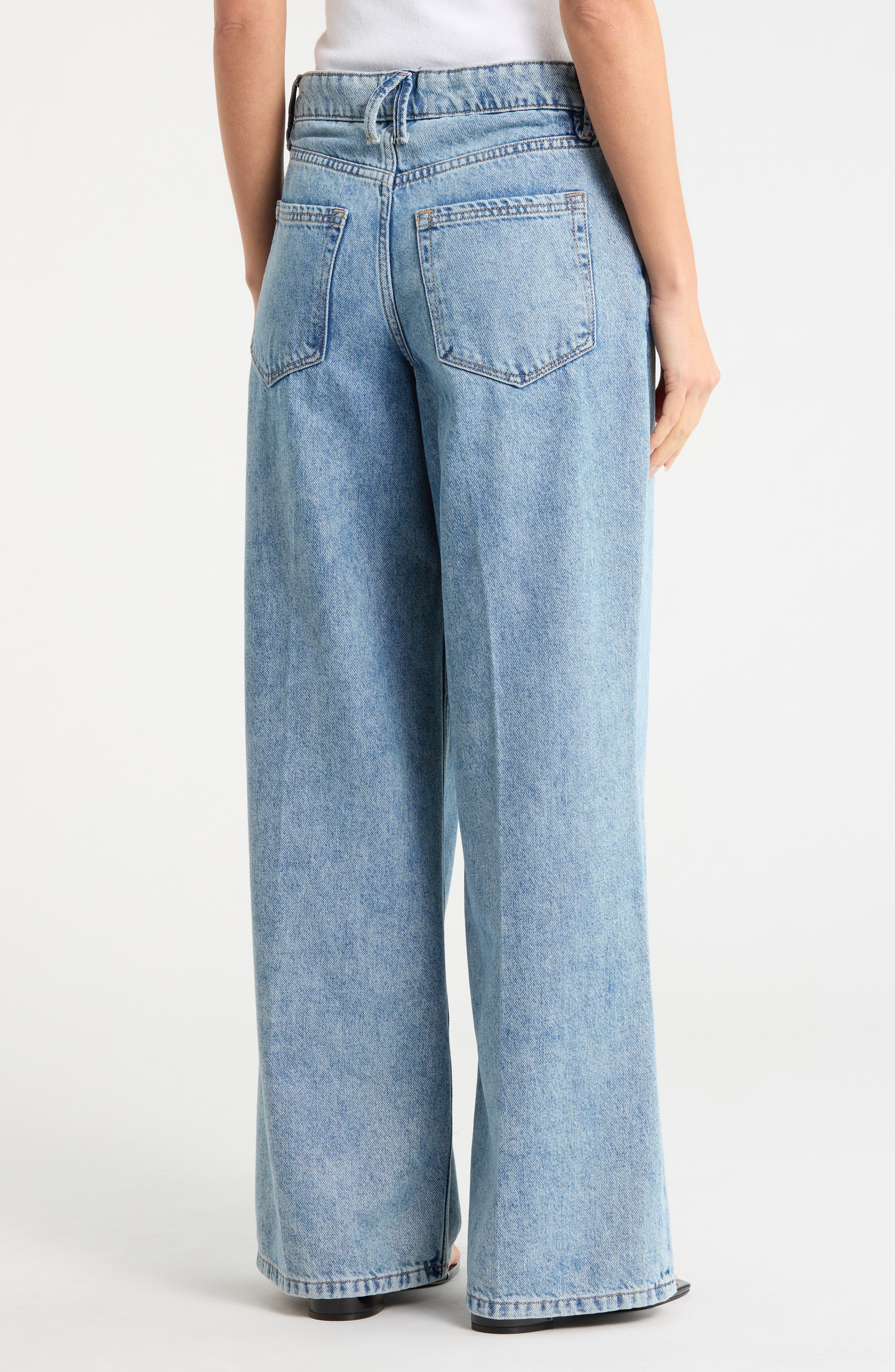 Wide Leg Solution Denim Pants - image 2