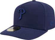 New Era Men's New Era Navy Philadelphia Phillies Color Pack A-Frame 59FIFTY Fitted Hat
