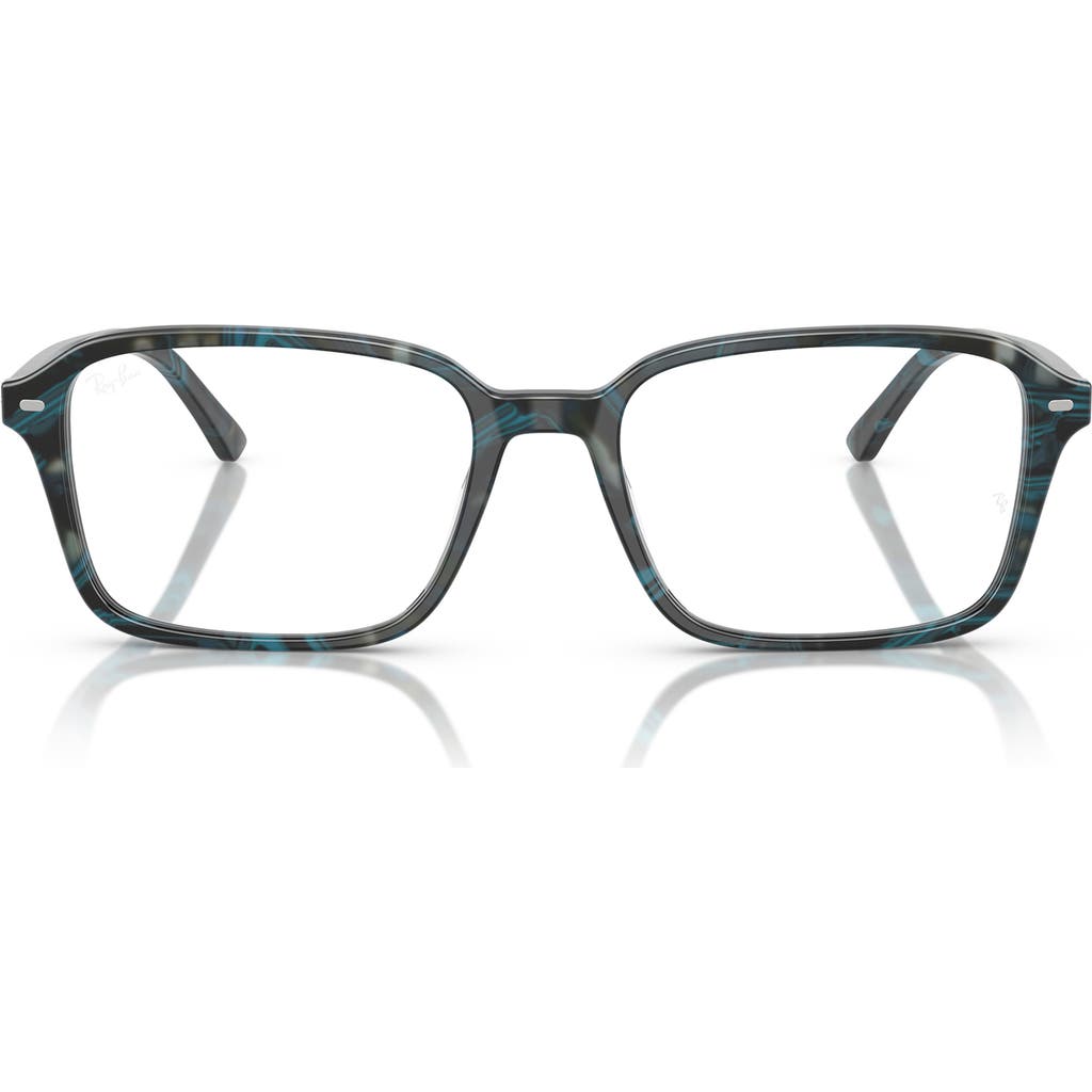 Ray Ban Ray-ban 56mm Square Optical Glasses In Fantasy Blue