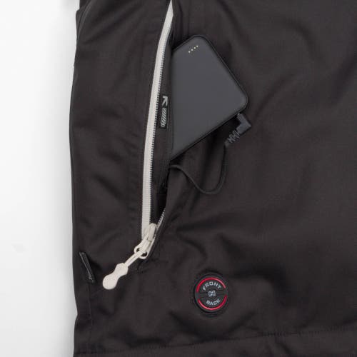 Mobile Warming Heated Waterproof Snow Jacket In Black