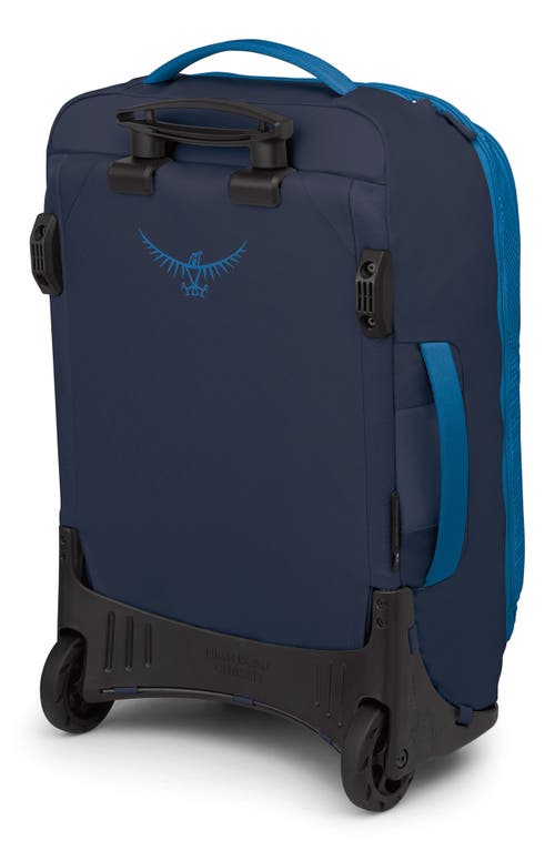 Osprey Transporter 38-liter Wheeled Carry-on Luggage In Blue Flame/nocturnal Blue