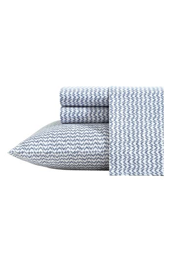 Nautica Ikat Wave 200 Thread Count Cotton Percale Sheet Set