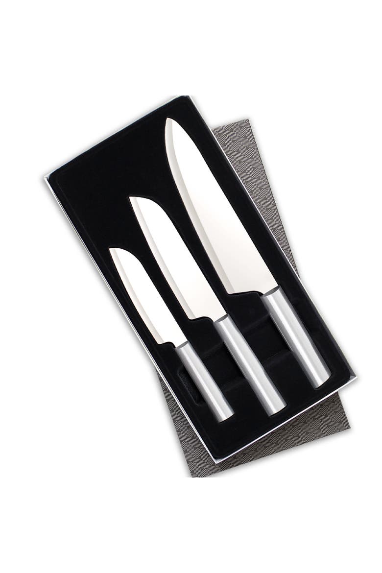 3 Piece Chef Select Knife Set, Main, color, Silver