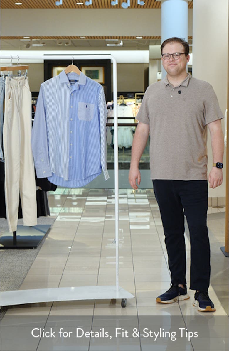 Classic Fit Fun Stripe Cotton Broadcloth Button-Up Shirt, sales video thumbnail