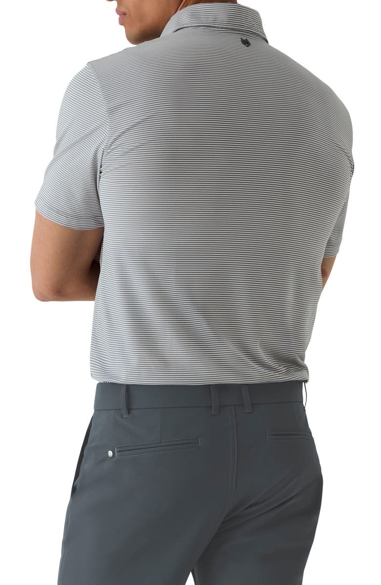 Greyson Saranac Stripe Performance Golf Polo, Alternate, color, Shadow/ Arctic