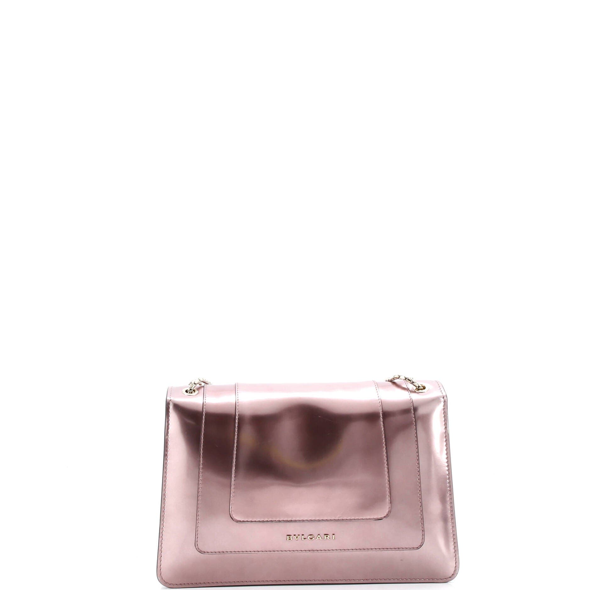 Serpenti Forever Shoulder Bag Patent Medium, Alternate, color, Metallic Silver