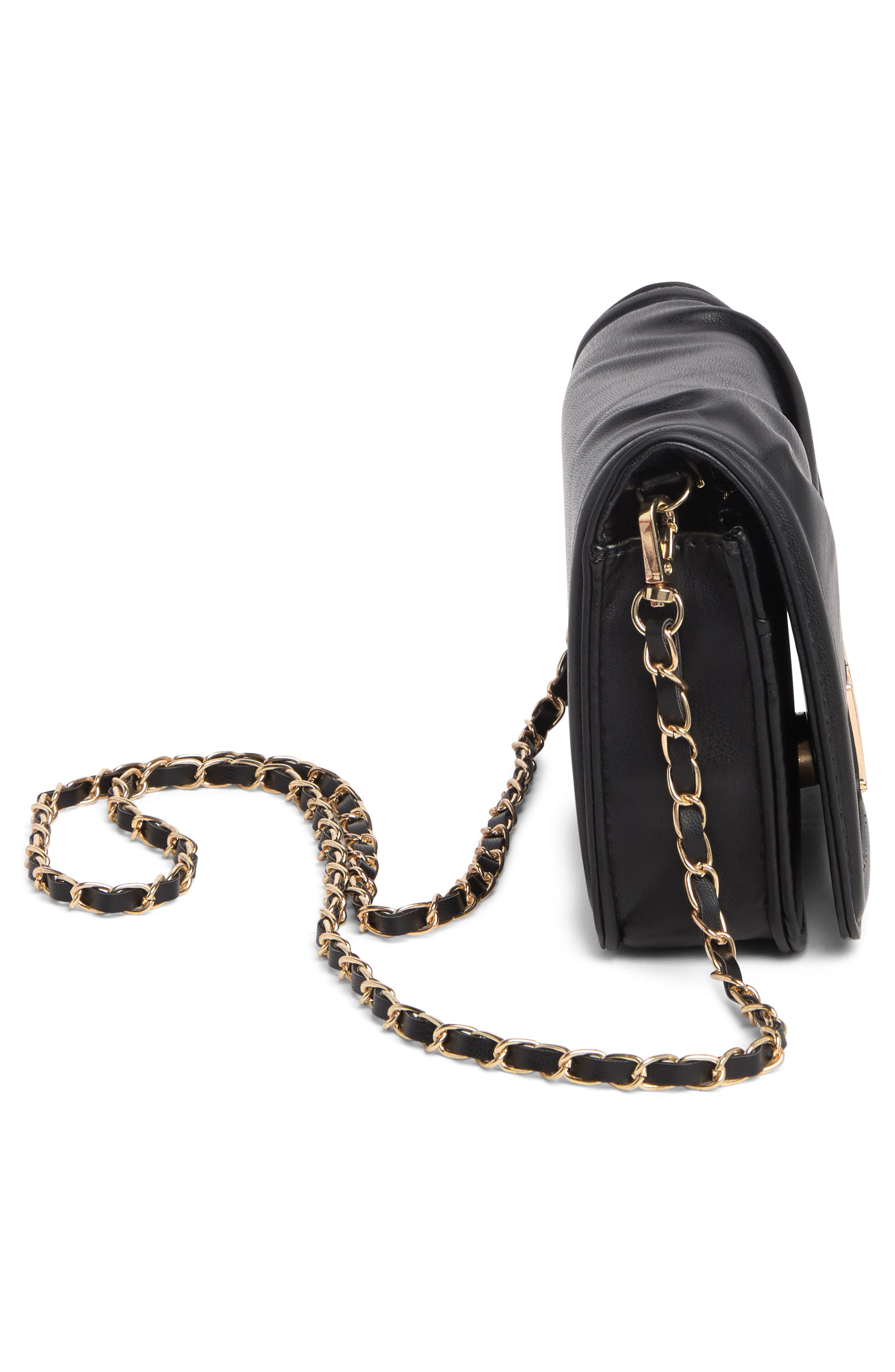 Badgley Mischka Collection Small Pleat Crossbody Bag, Alternate, color, 