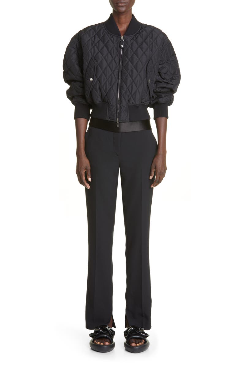 Stella McCartney Quilted Recycled Polyester Bomber Jacket, Alternate, color, 