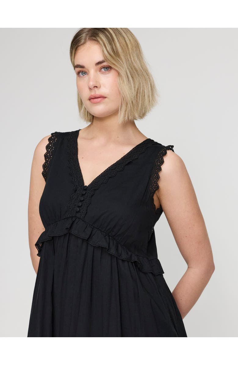 Finery London Myriam Sleeveless Cotton Midi Dress, Alternate, color, 