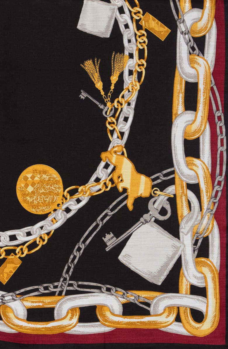 Vince Camuto Chain Print Scarf, Alternate, color,