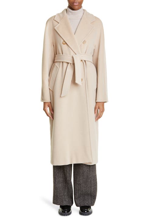 Double Breasted Maxi wool coat women 4742