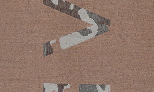 Givenchy Camouflage Logo Scarf Man Scarf Multicolored Size - Wool, Virgin Wool In Beige