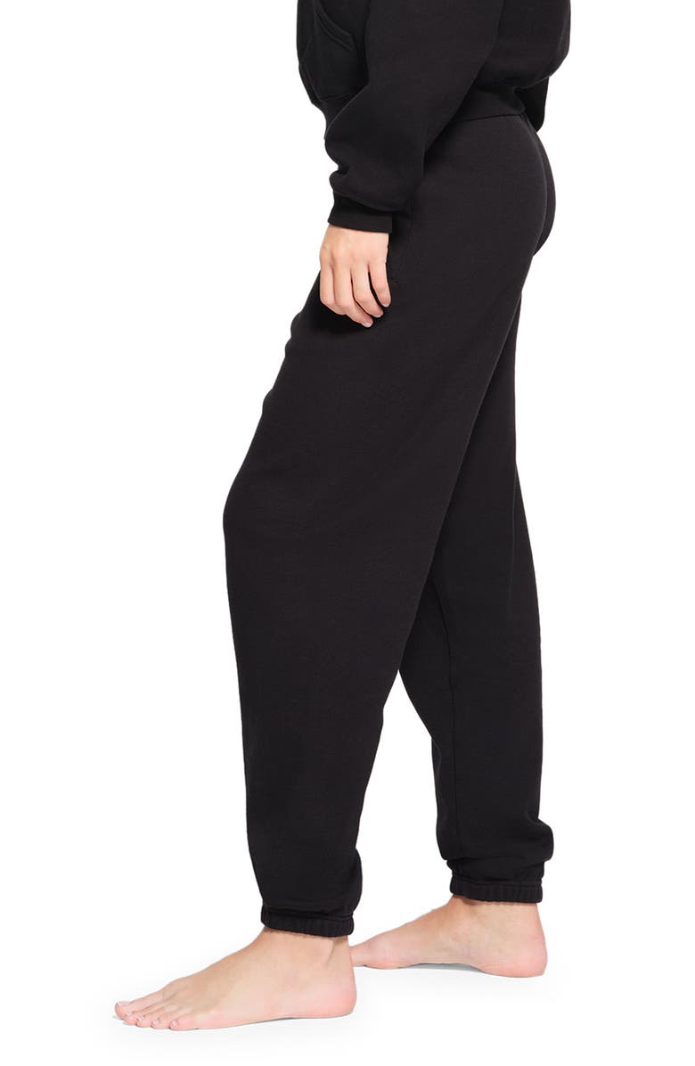 SKIMS Cotton Fleece Blend Classic Joggers, Alternate, color, Onyx