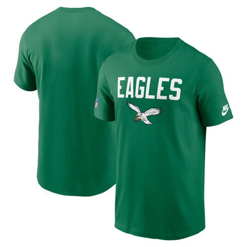 Nike Green Philadelphia Eagles Alt Pack Onside Conversion Performance T-shirt In Green