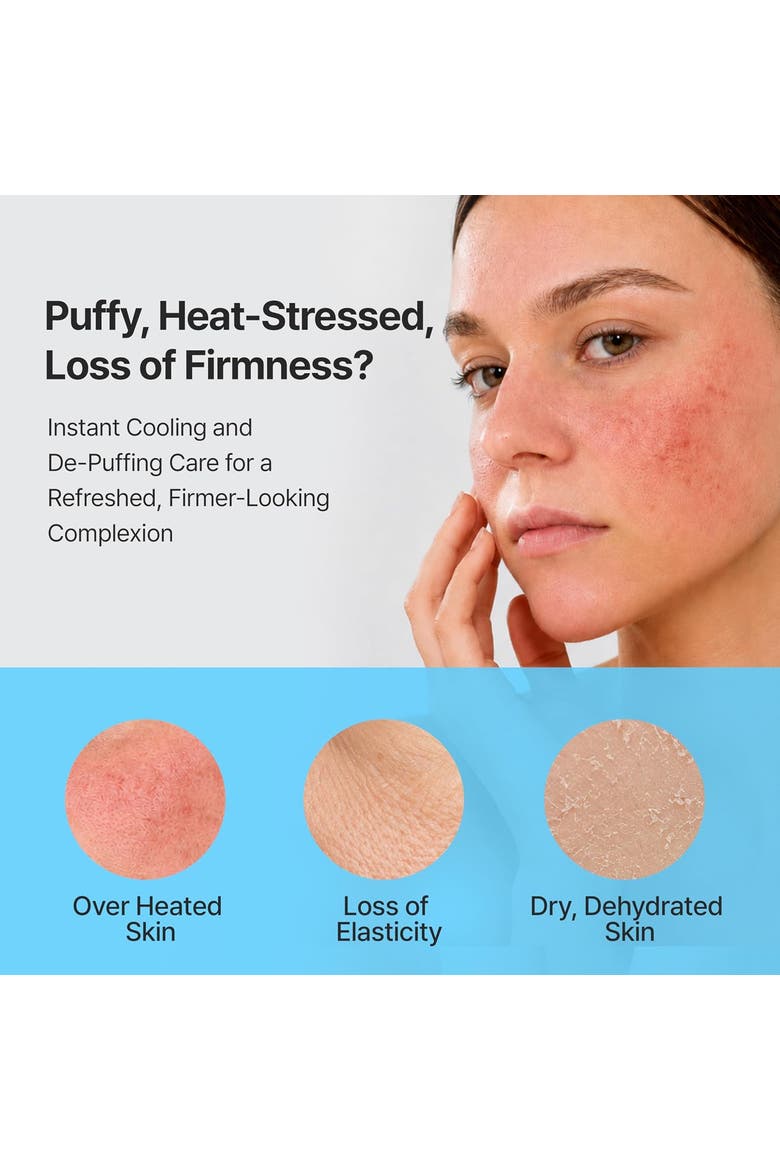 Face Mask Hyaluronic Acid Icy Puff Cooling Soothing De Puffing 10 Pack, Alternate, color, White