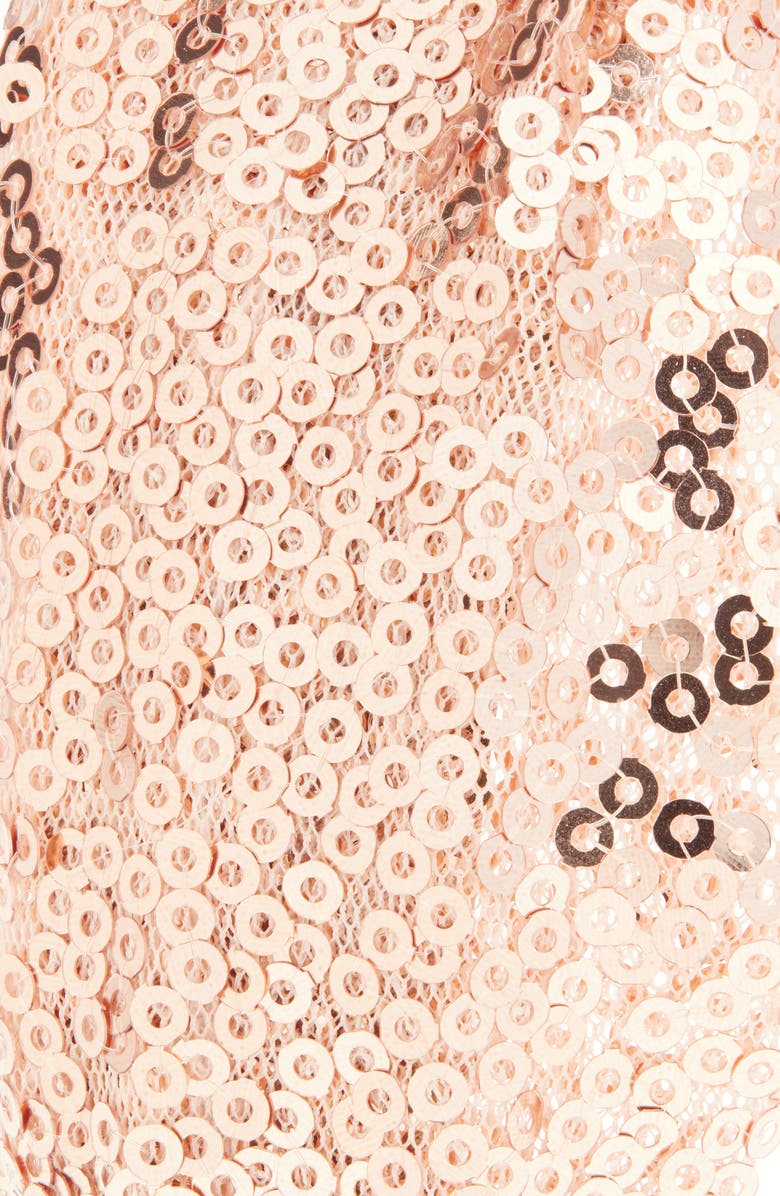 Cara Sequin Knot Headband, Alternate, color, Champagne