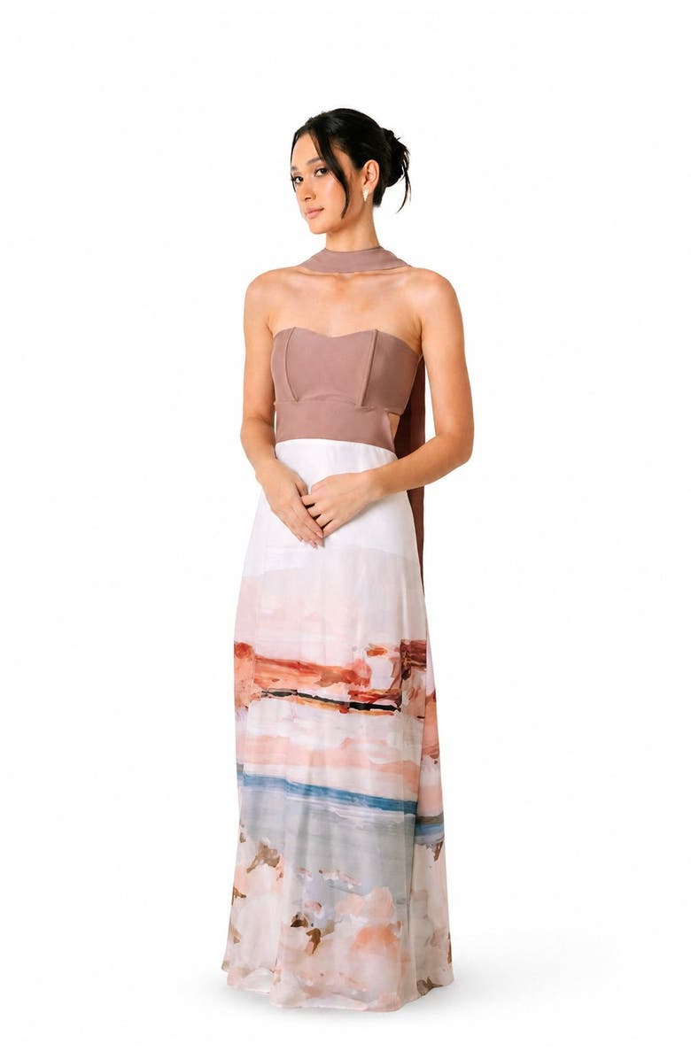 San Malo Bajareque Maxi Dress, Main, color, Brown
