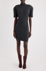 Jacquemus La Robe Maille Castagna Short Sleeve Sweater Dress