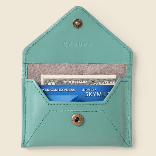 Casupo Mini Envelope Wallet With Rfid Protection In Blue