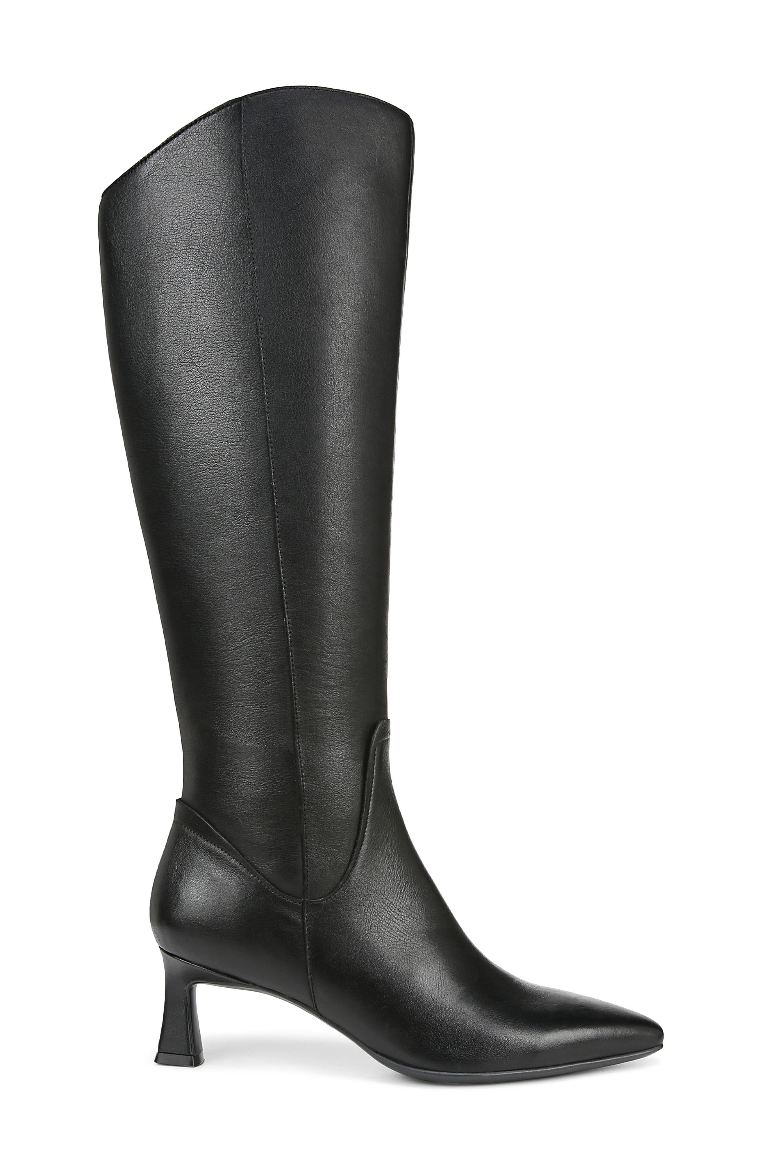 Naturalizer Deesha Knee High Boot, Alternate, color, Black Leather