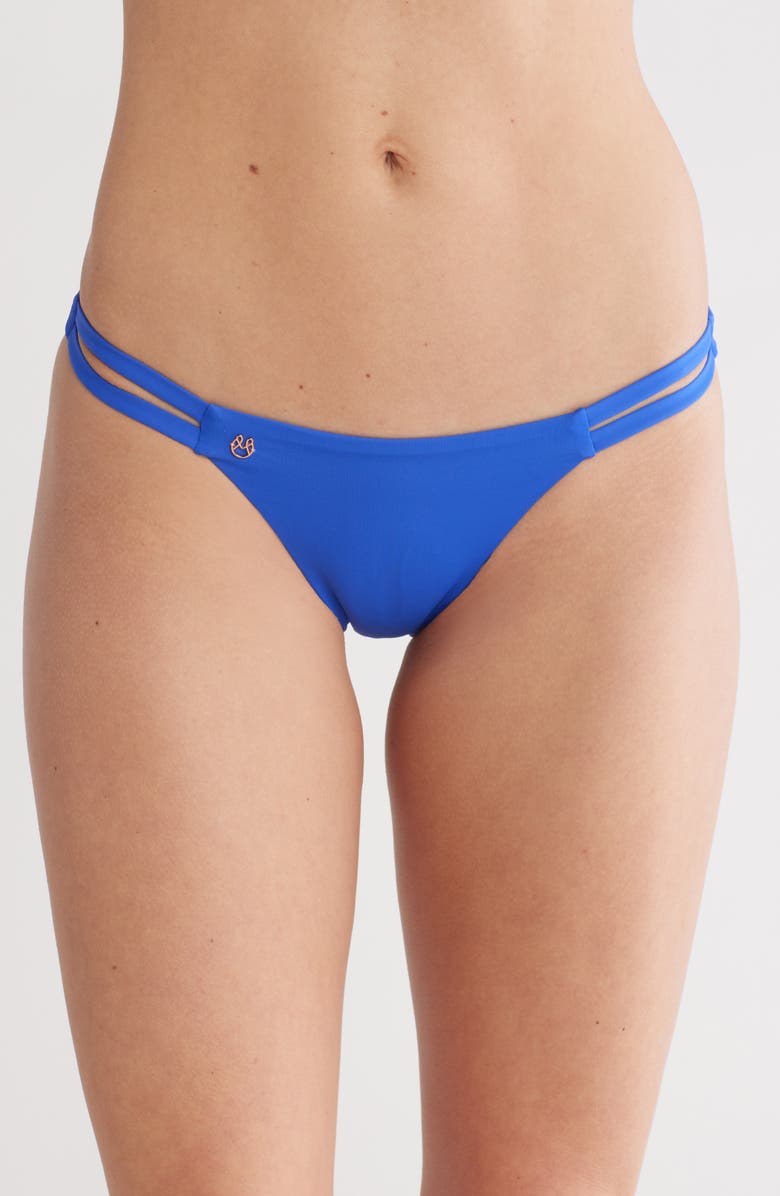 Maaji Pacific Blue Split Bikini Bottoms, Main, color, 