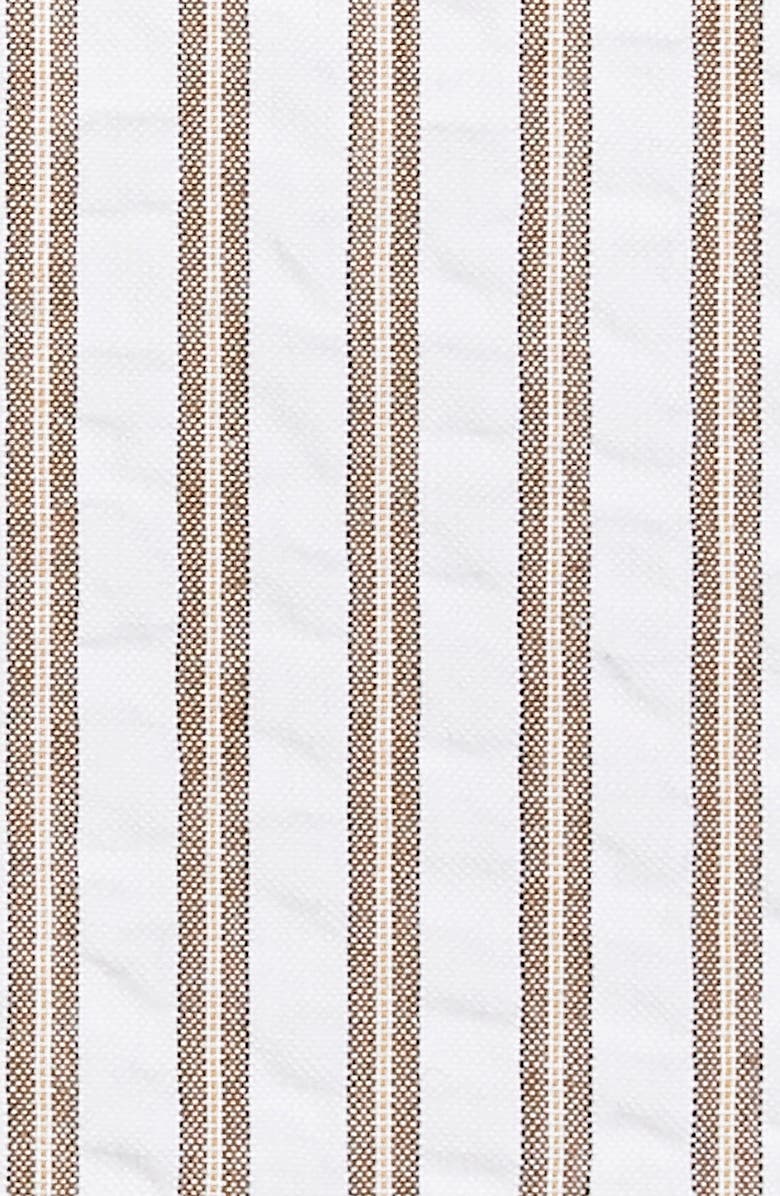 Matouk Matteo Stripe Seersucker Shower Curtain, Alternate, color, 